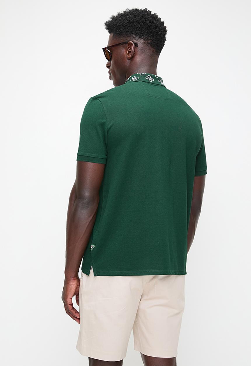 GUESS - Polo Ss Logo Jcrd Collar - Alpine Grove