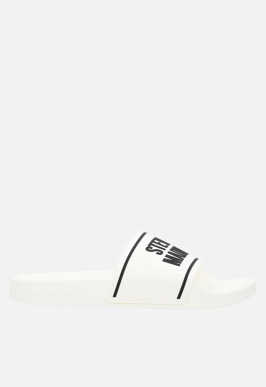 Steve Madden - Surfer slide - white/black