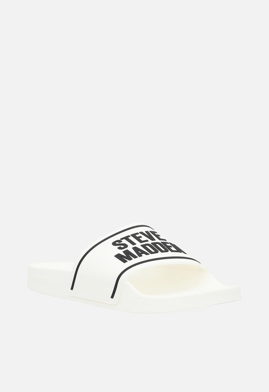 Steve Madden - Surfer slide - white/black