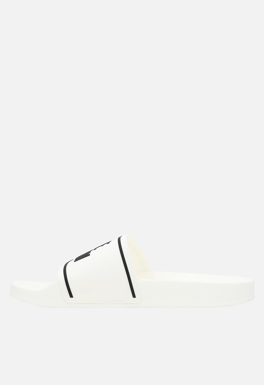 Steve Madden - Surfer slide - white/black