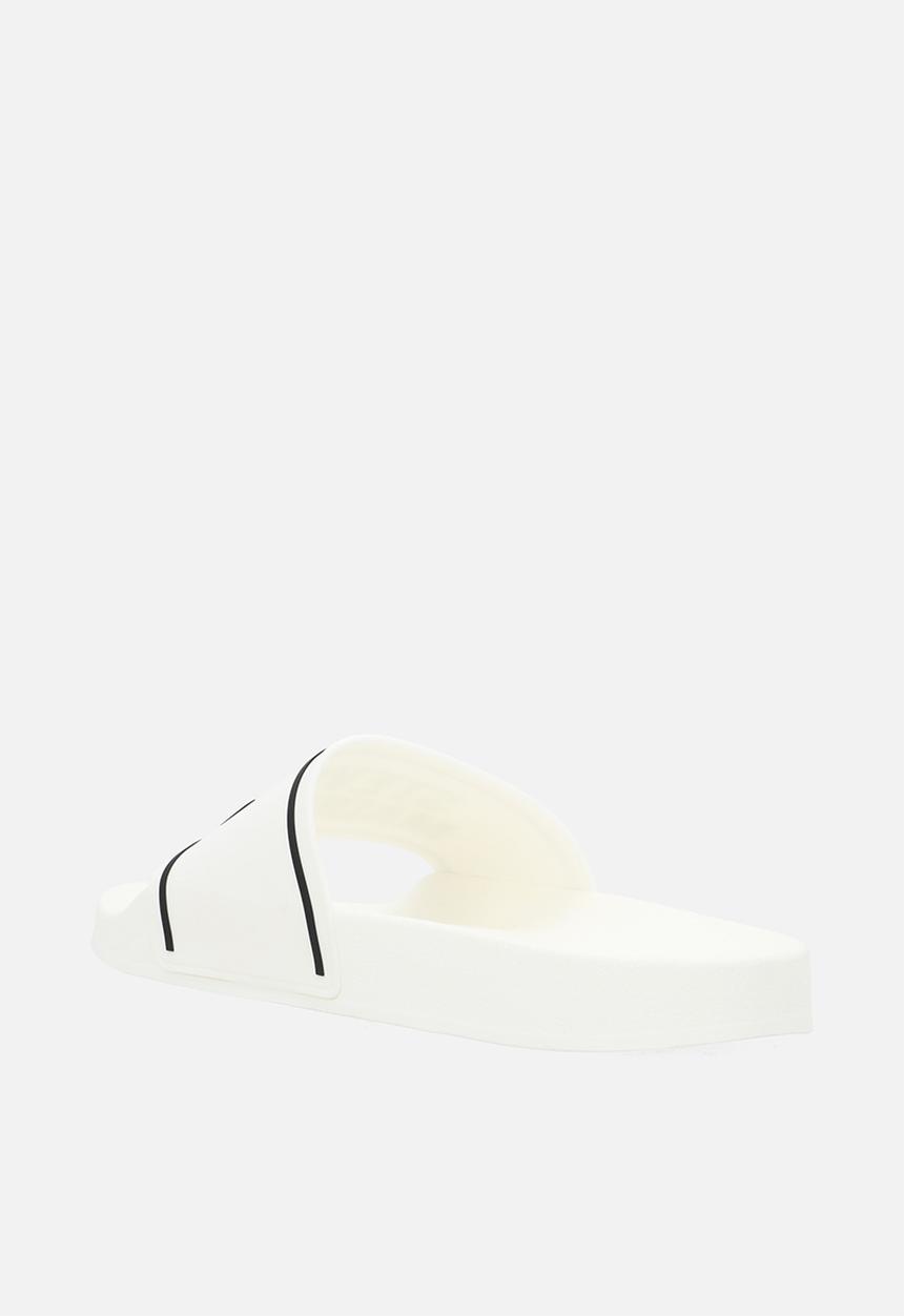 Steve Madden - Surfer slide - white/black