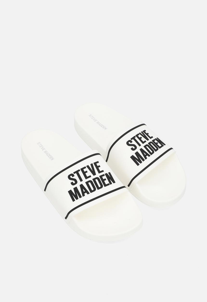 Steve Madden - Surfer slide - white/black