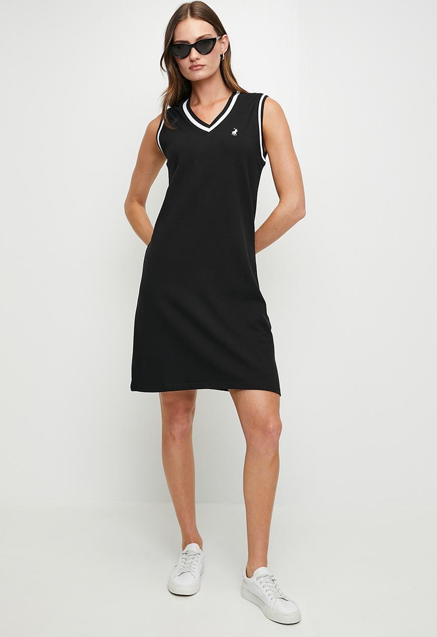 POLO - Wmn Tiisetso s/l Dress - Black