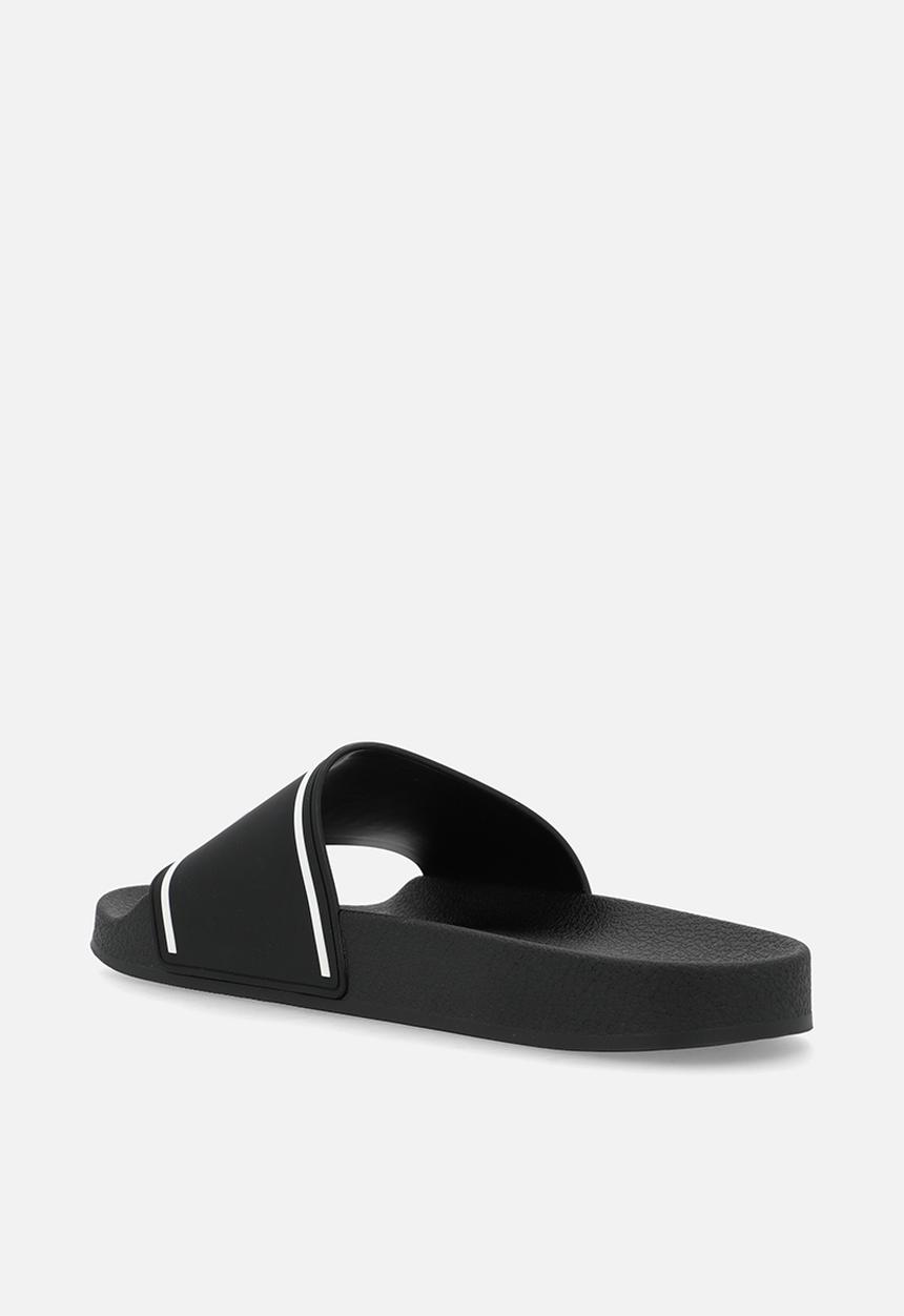 Steve Madden - Surfer slide - black/white