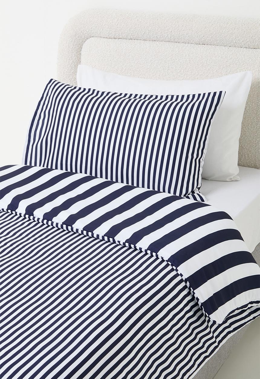 Sixth Floor - Stripe duvet cover - blue