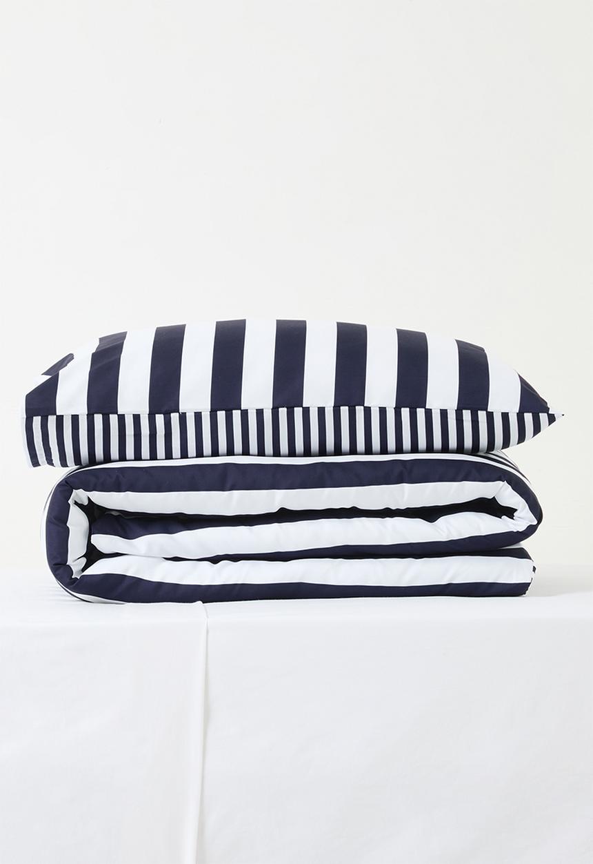 Sixth Floor - Stripe duvet cover - blue