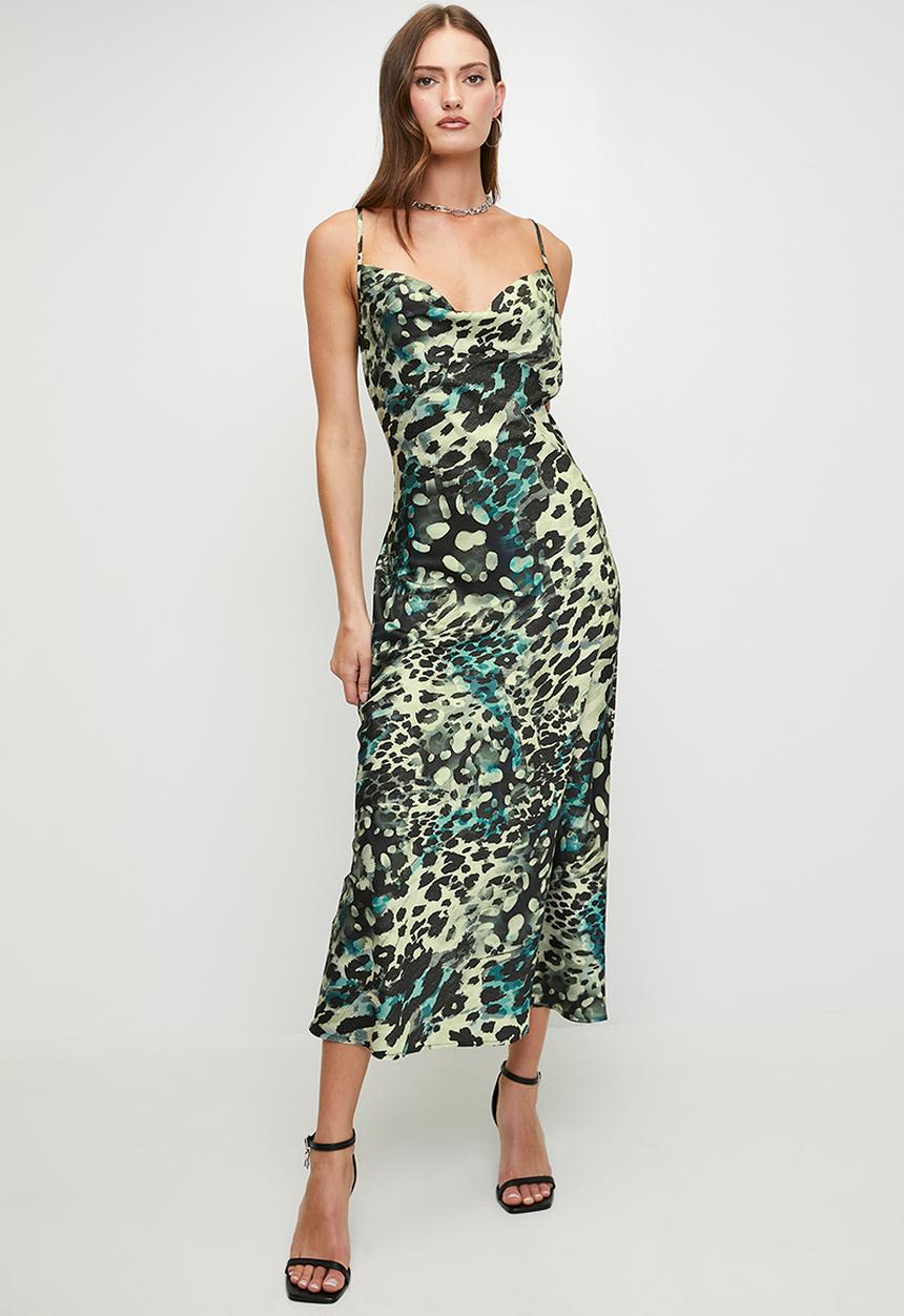 GUESS - New Akilina Dress - Aquarelle Leopard Print