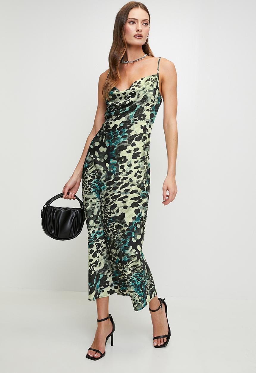 GUESS - New Akilina Dress - Aquarelle Leopard Print