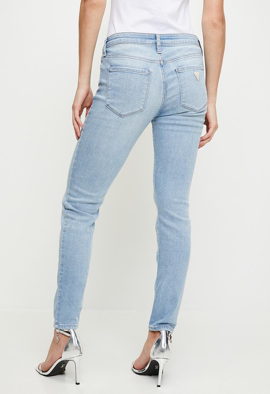 GUESS - Tayla Power Skinny Jeans - Light Wash