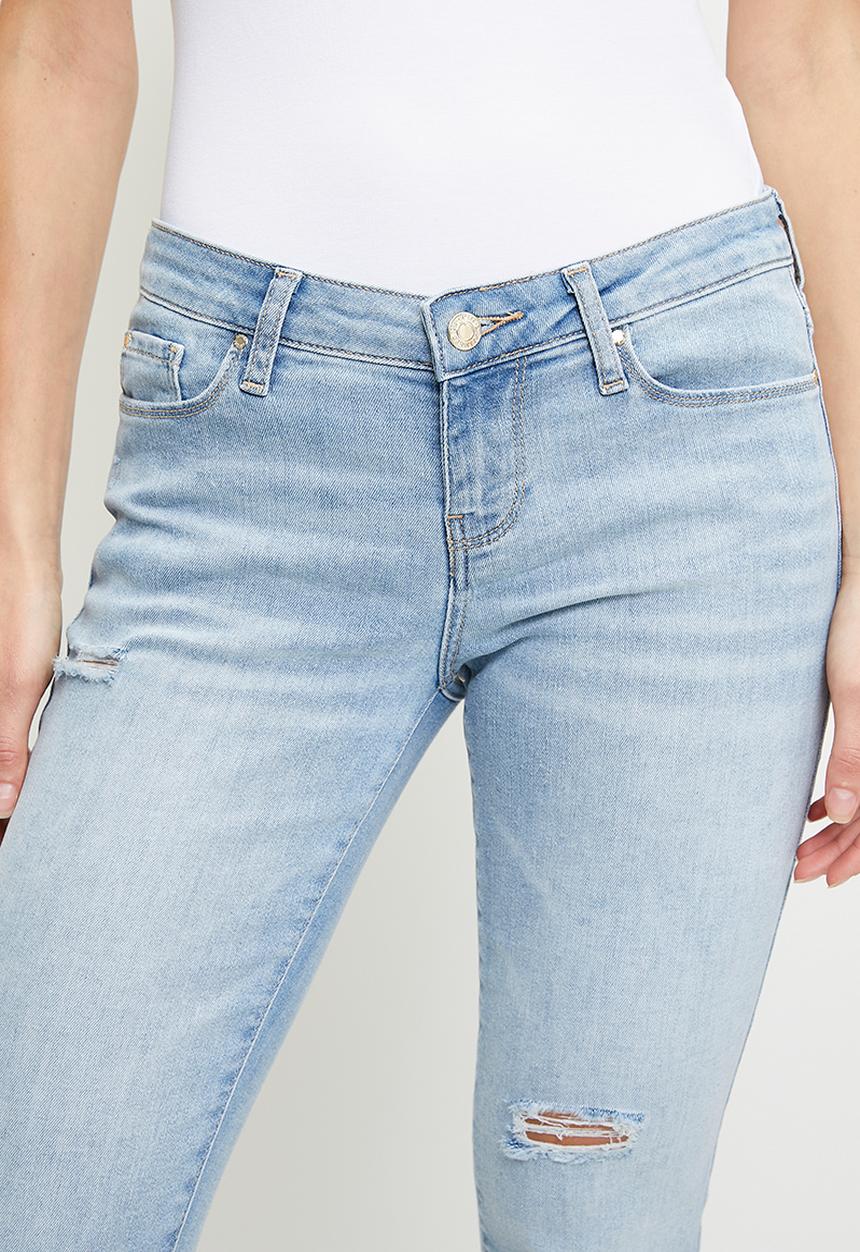 GUESS - Tayla Power Skinny Jeans - Light Wash