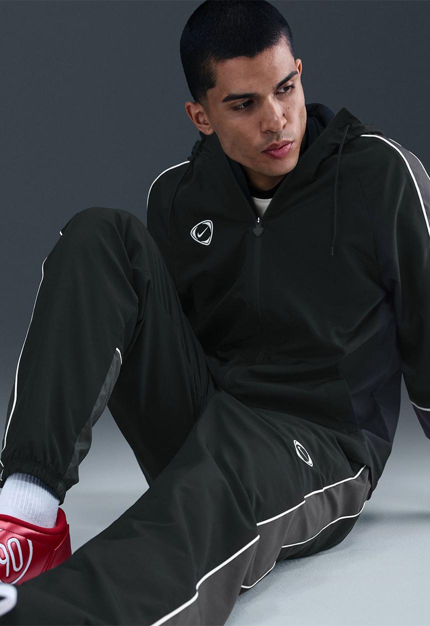 Nike - Academy+ Repel Football Woven Pants - Black/Anthracite/White/White