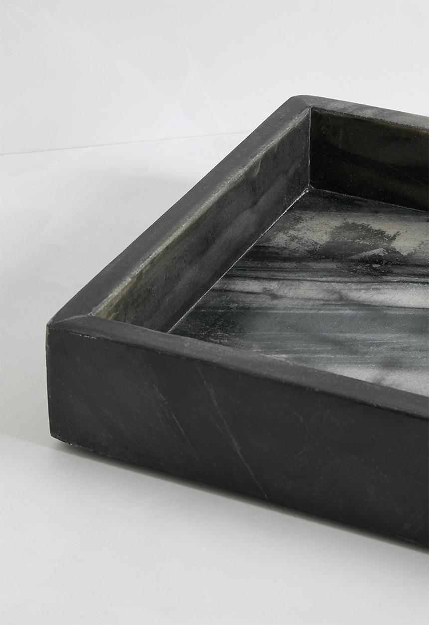 Sixth Floor - Marble tray - black