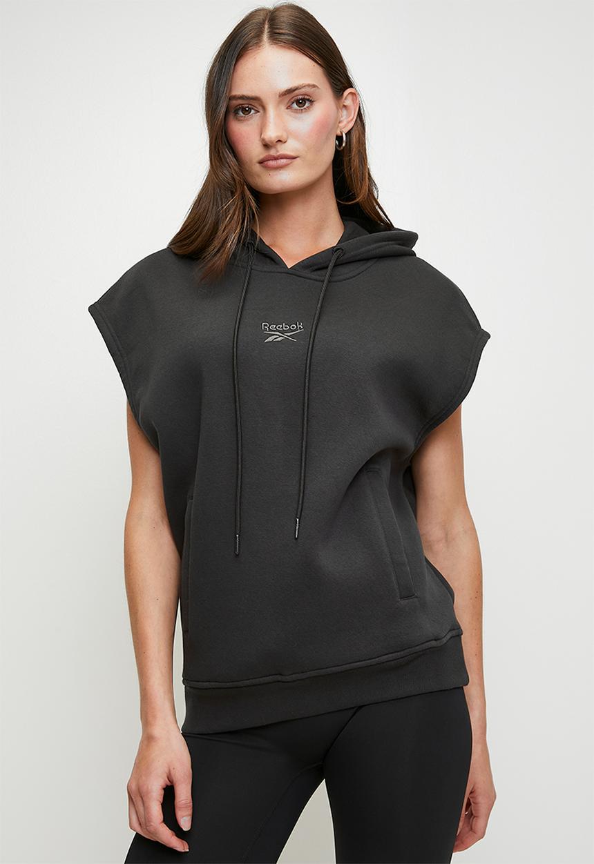 Reebok - Freda Sleeveless Hoody - Washed Black