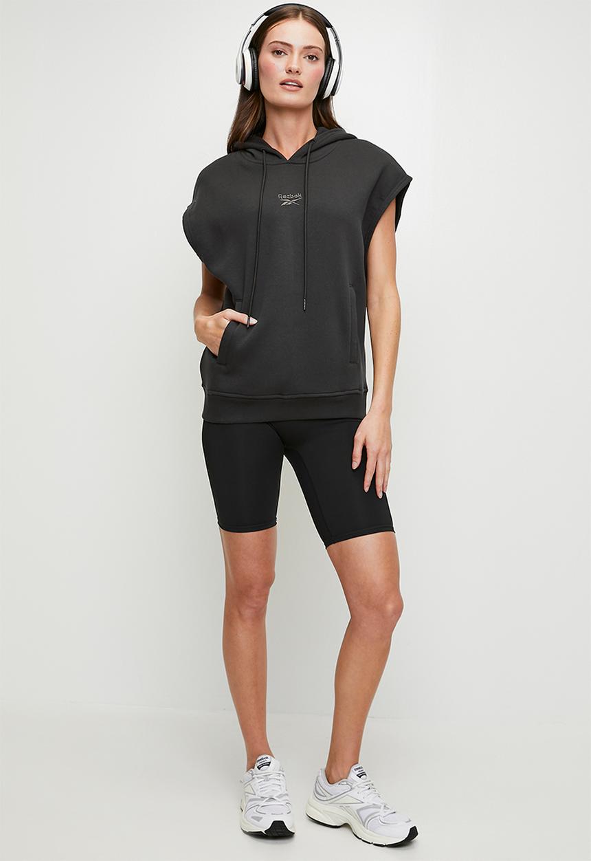 Reebok - Freda Sleeveless Hoody - Washed Black