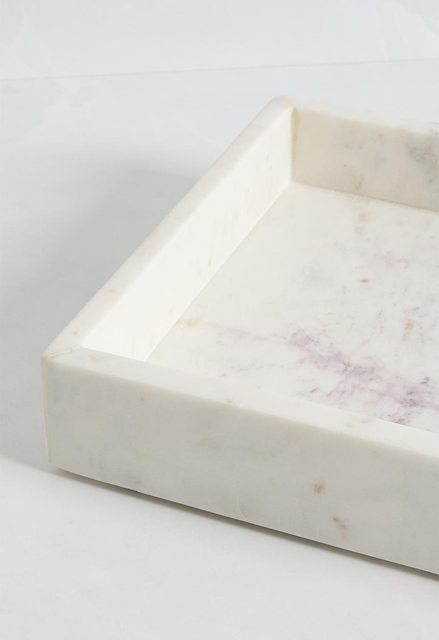 Sixth Floor - Marble tray - white
