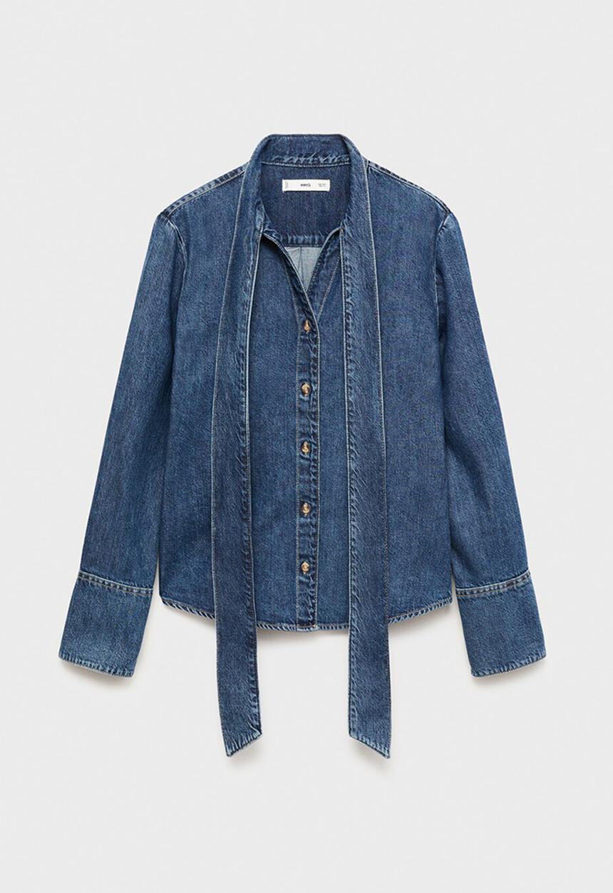MANGO - Camisa rue - denim blue