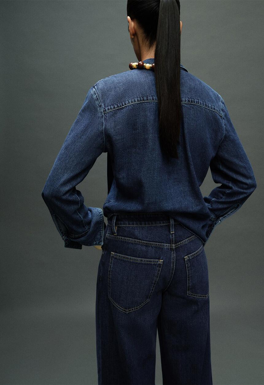 MANGO - Camisa rue - denim blue