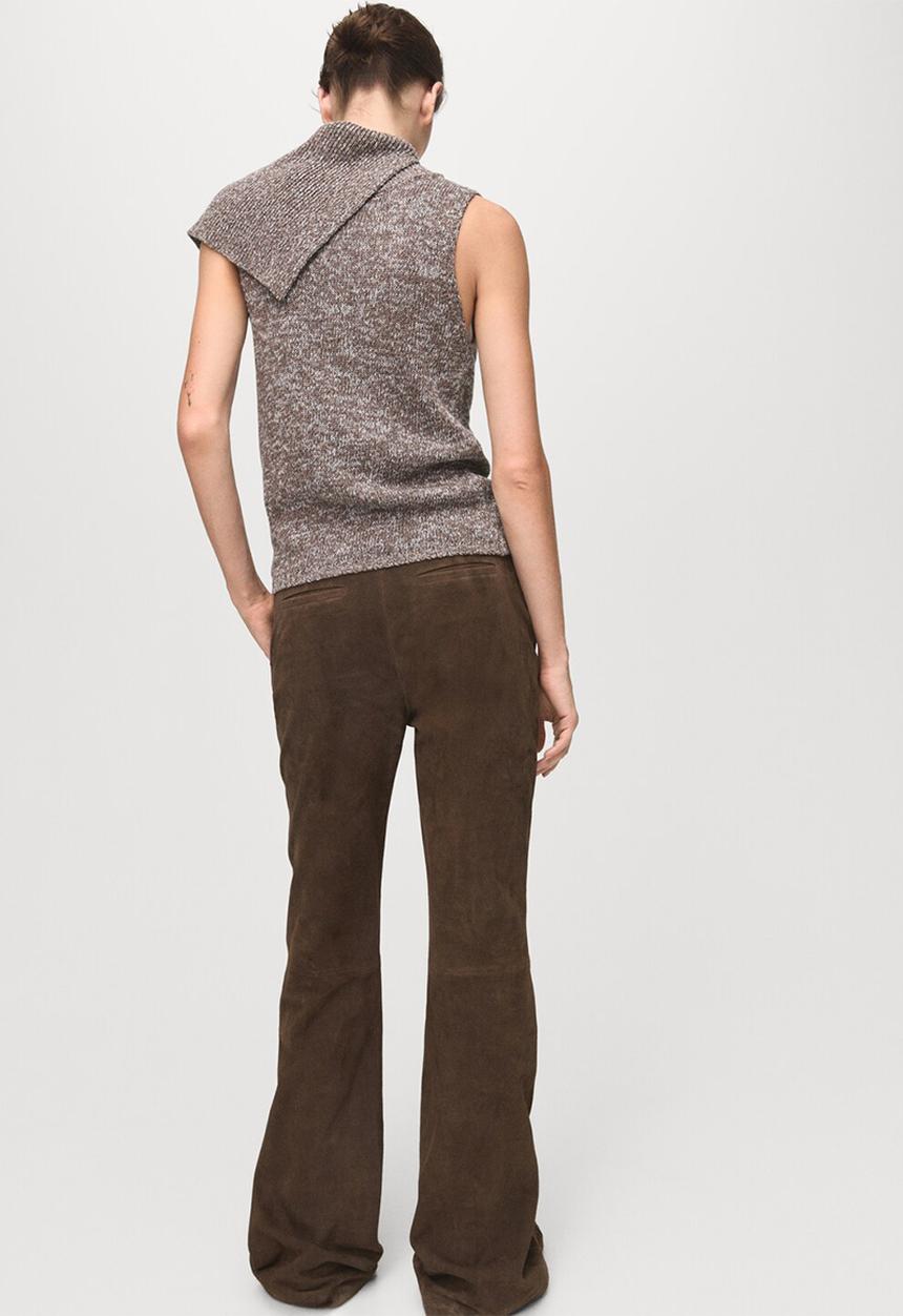 MANGO - Vest mosus - beige