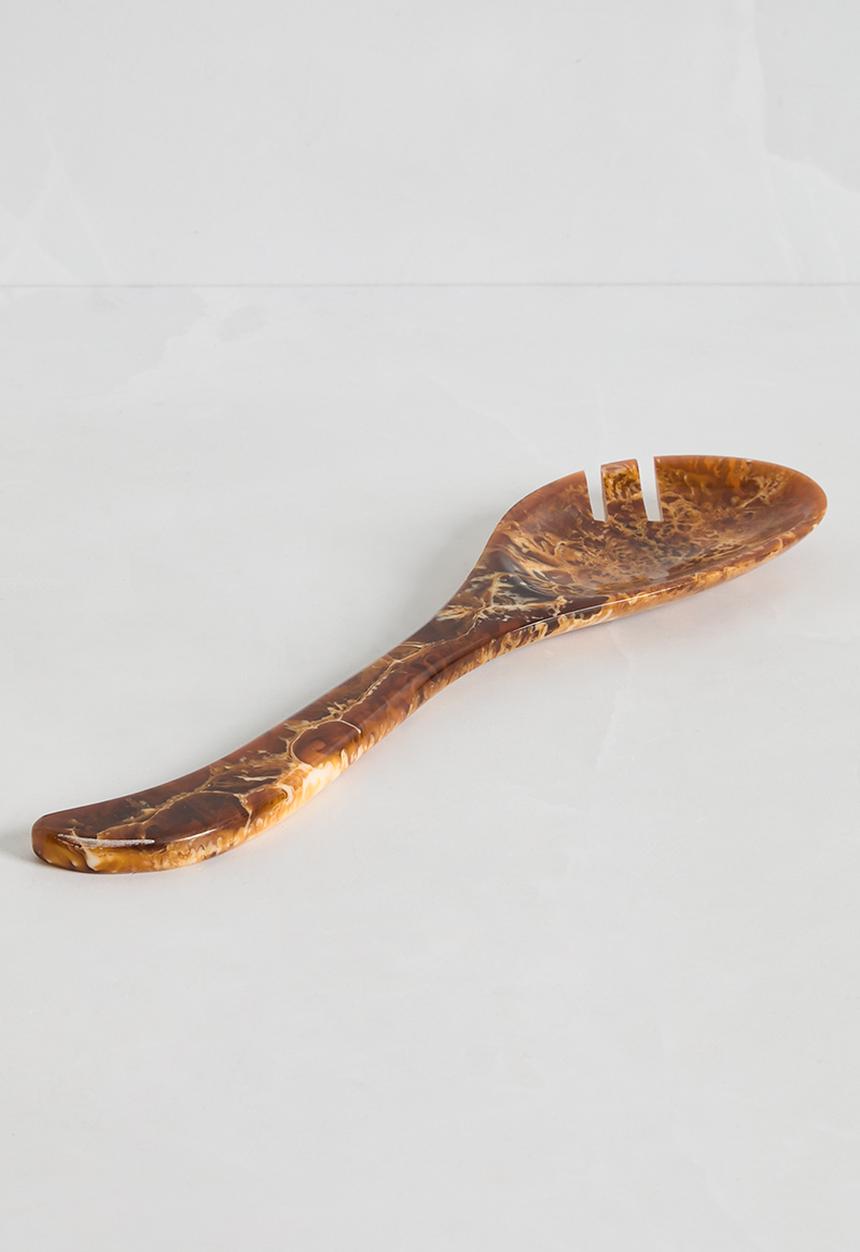 Sixth Floor - Resin serving spoons set of 2 - Brown