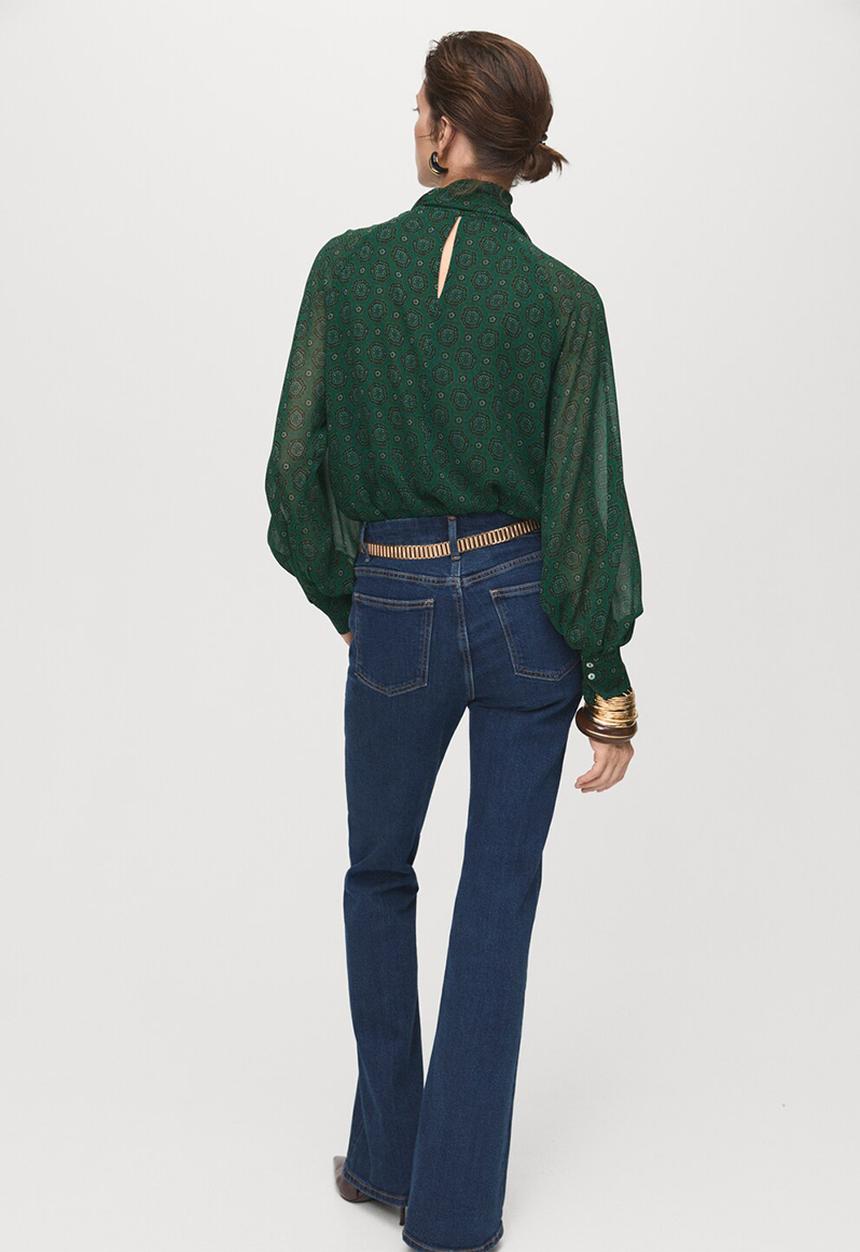 MANGO - Blusa lucia - green