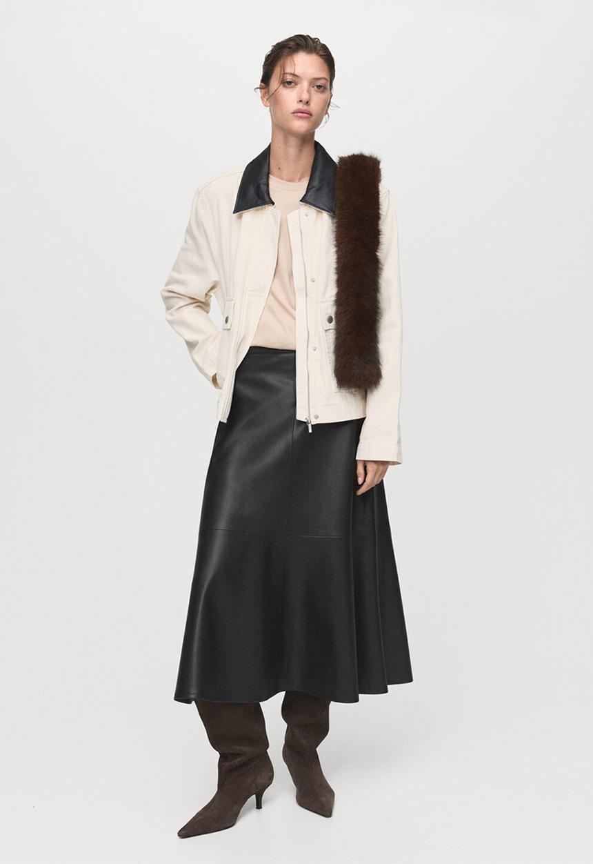 MANGO - Skirt paris  -  black