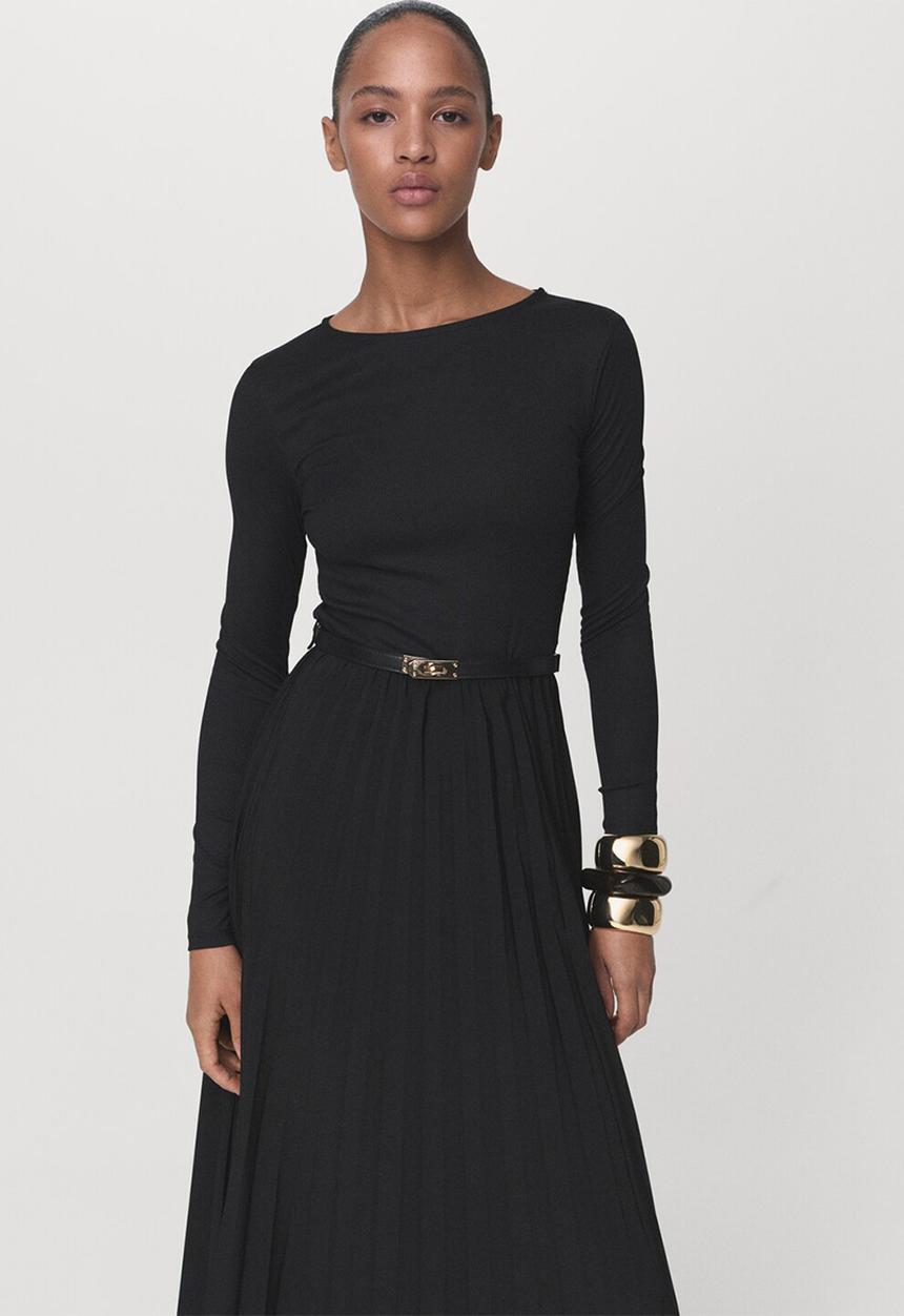 MANGO - Dress caldera-w  -  black