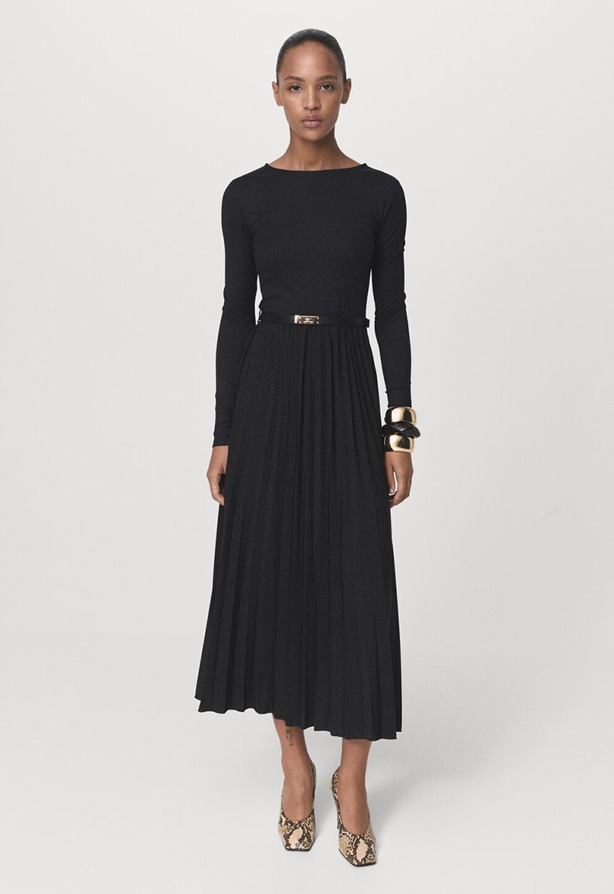 MANGO - Dress caldera-w  -  black