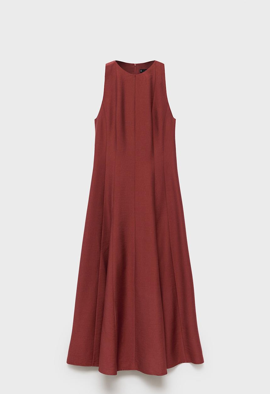MANGO - Vestido camelia - medium orange