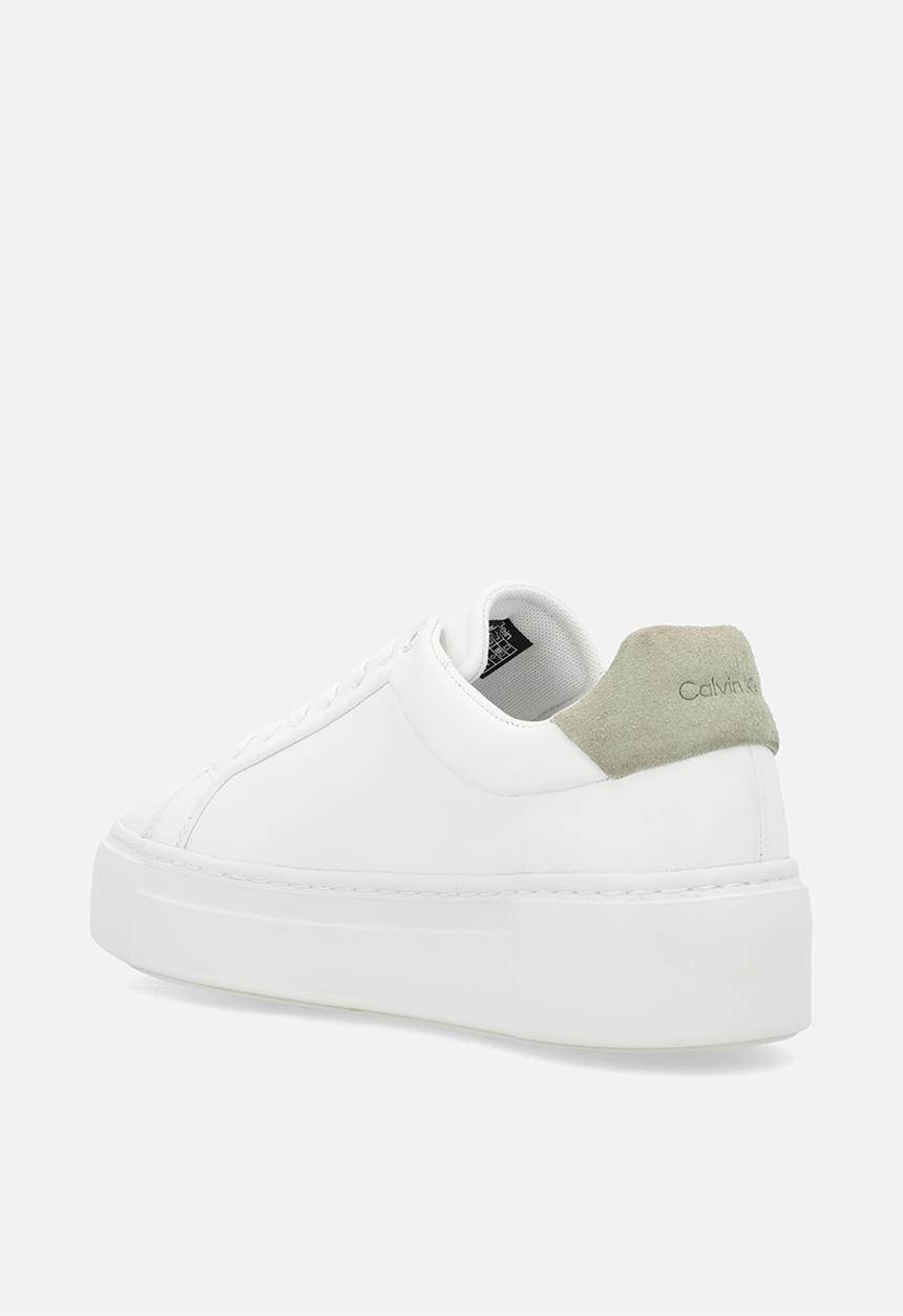Calvin Klein - Cupsole Lace Up - Bright White/Moss Grey