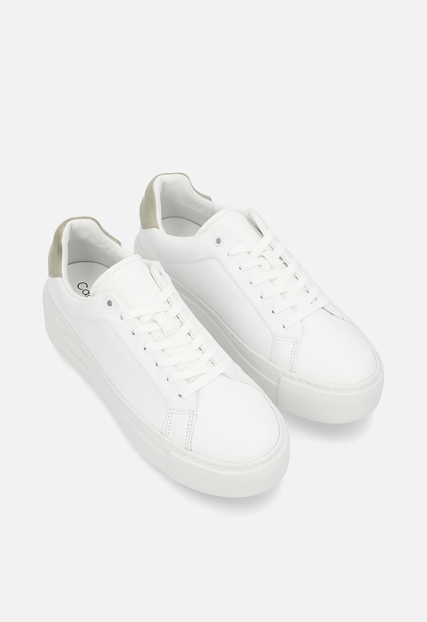 Calvin Klein - Cupsole Lace Up - Bright White/Moss Grey