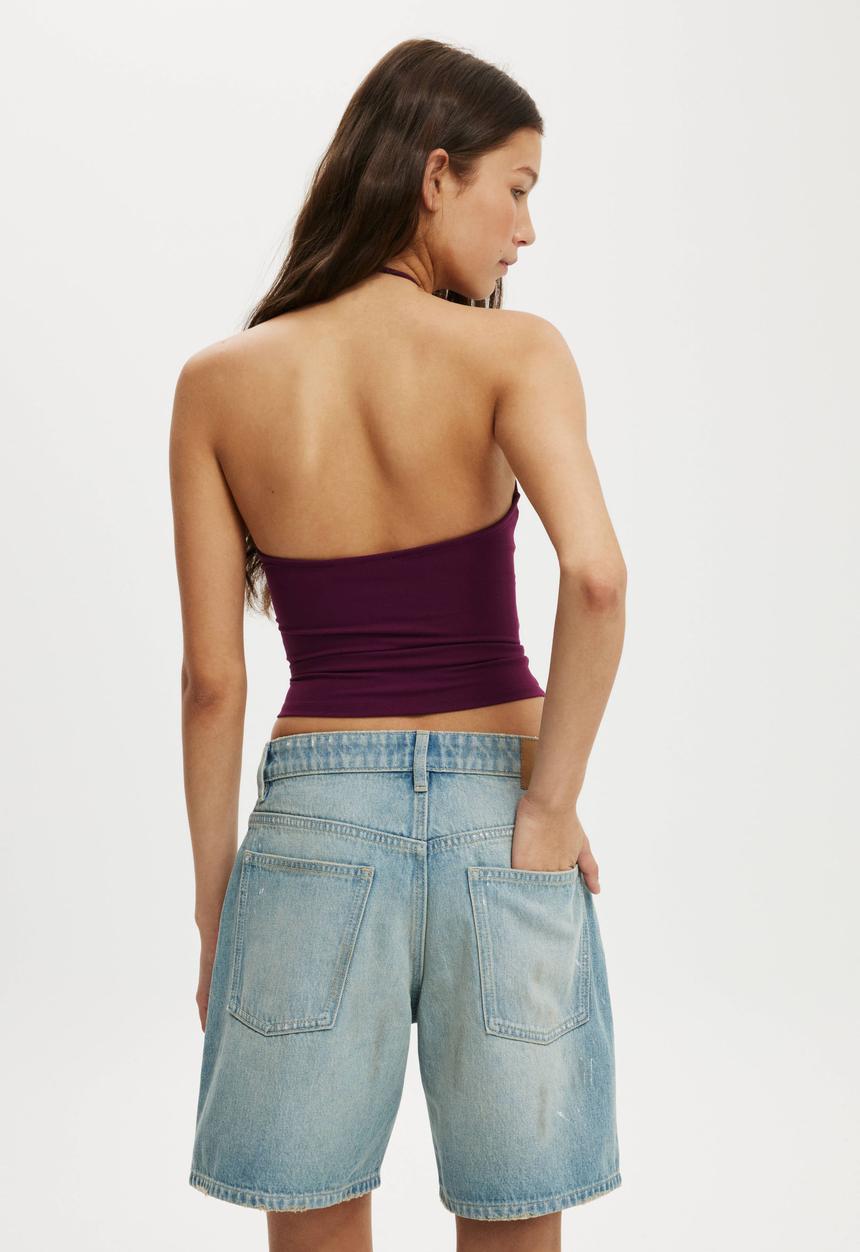 Cotton On - Relaxed denim short - vincent blue