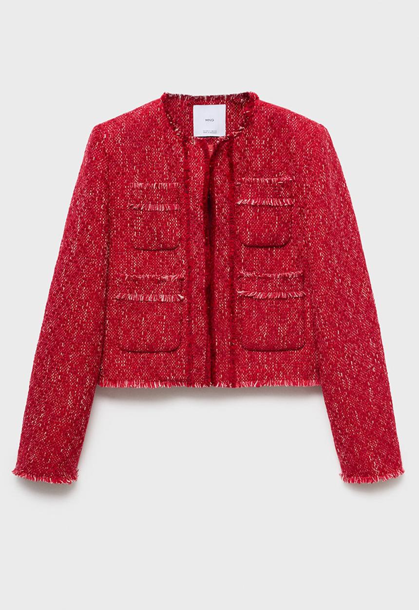 MANGO - Chaqueta rosso - red