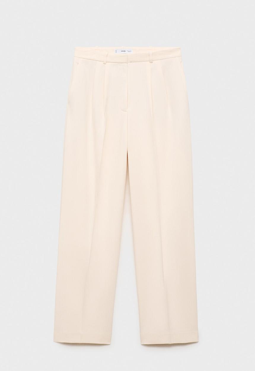 MANGO - Trousers cristi -  natural