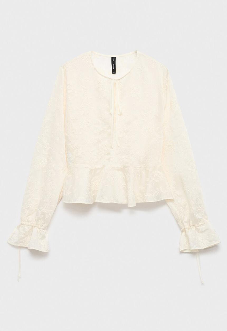 MANGO - Camisa flare - midnight navy