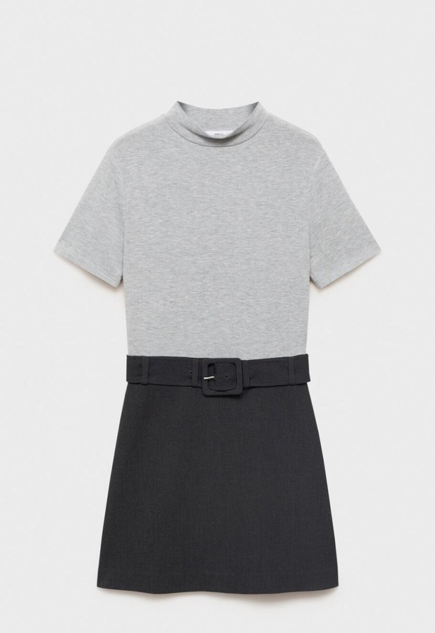 MANGO - Dress bima-h - gray