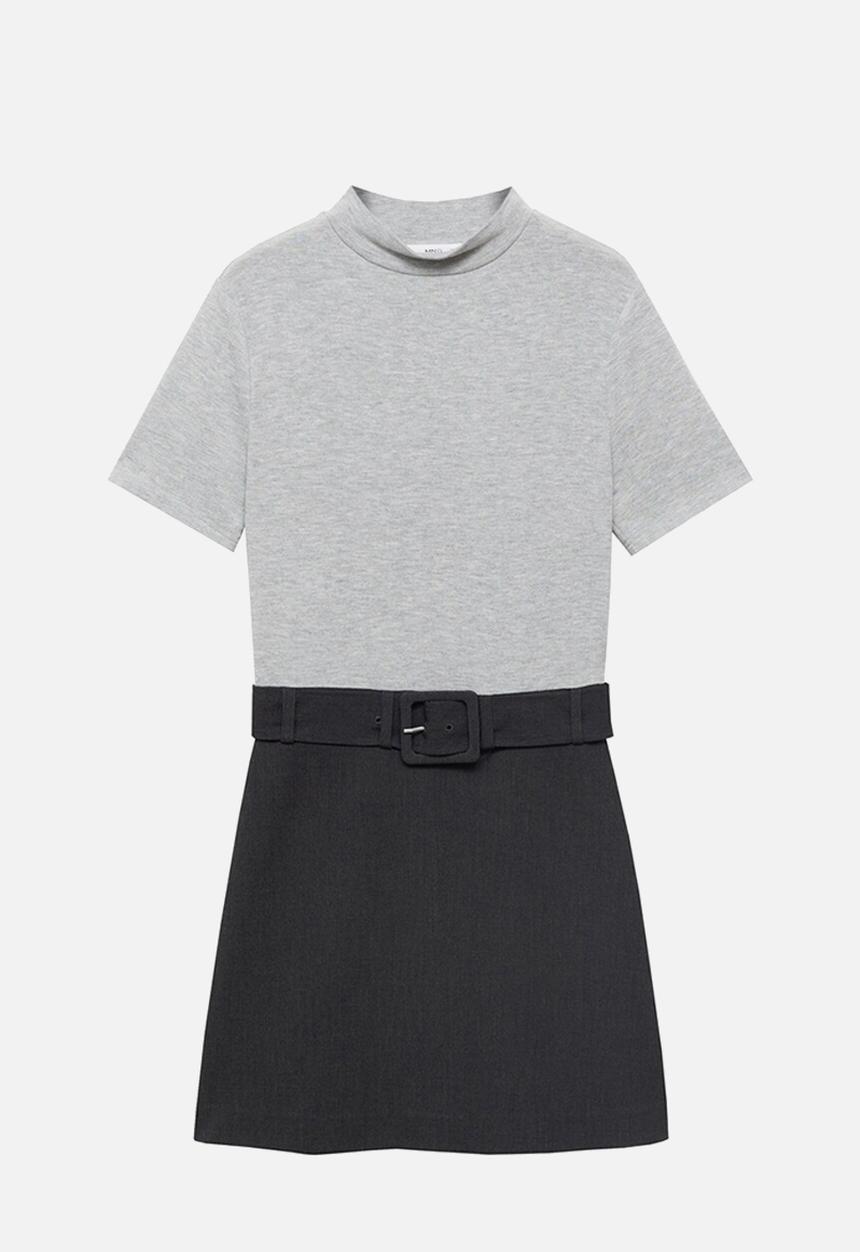 MANGO - Dress bima-h - gray