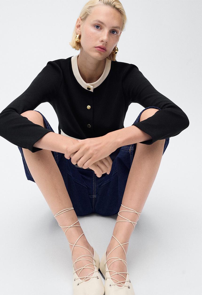 MANGO - Cardigan Peri - Black