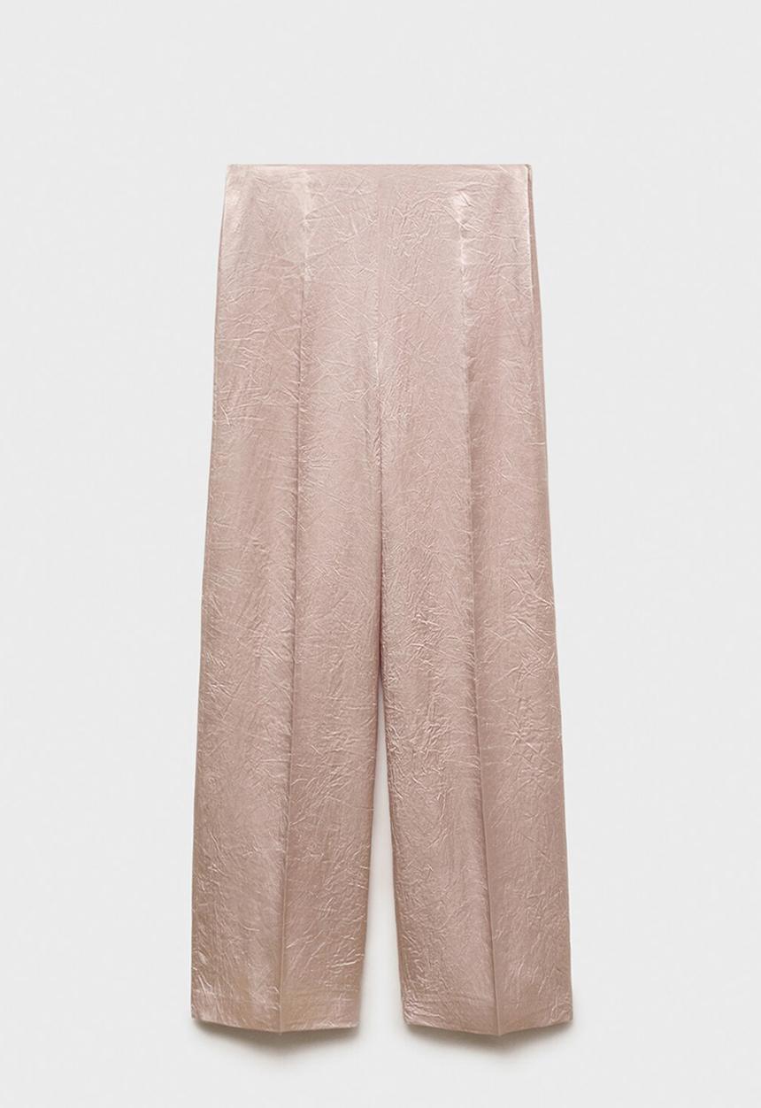 MANGO - Trousers raida - light/ pastel pink