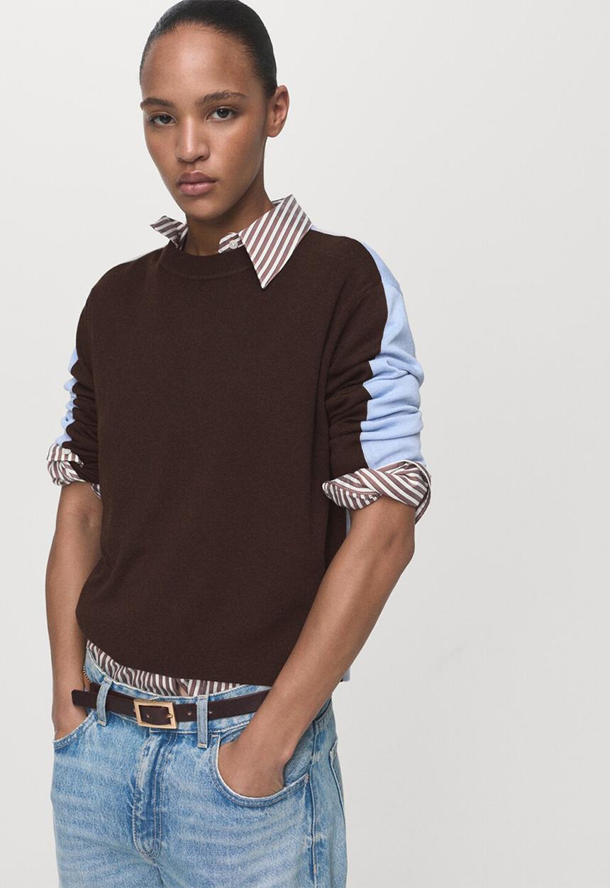 MANGO - Jersey luccon - brown