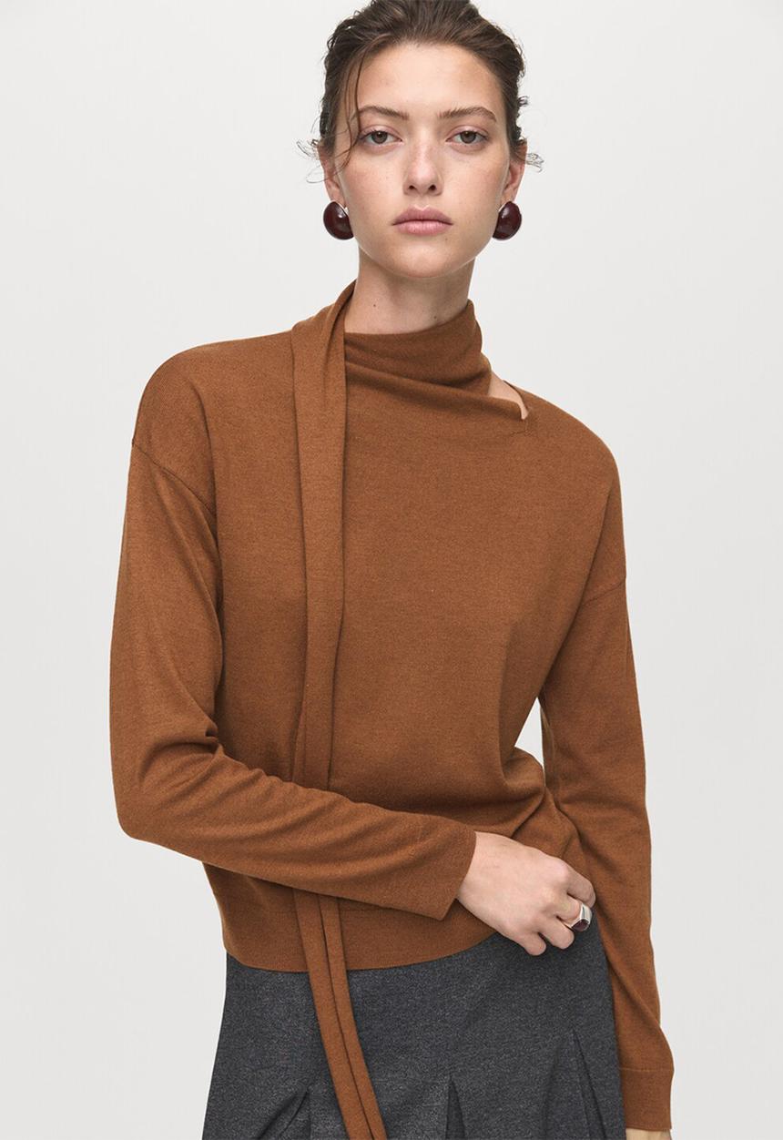 MANGO - Jersey elephant - mid-beige