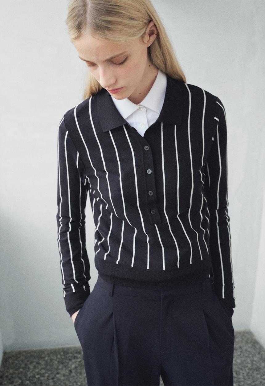 MANGO - Jersey citrus - midnight navy