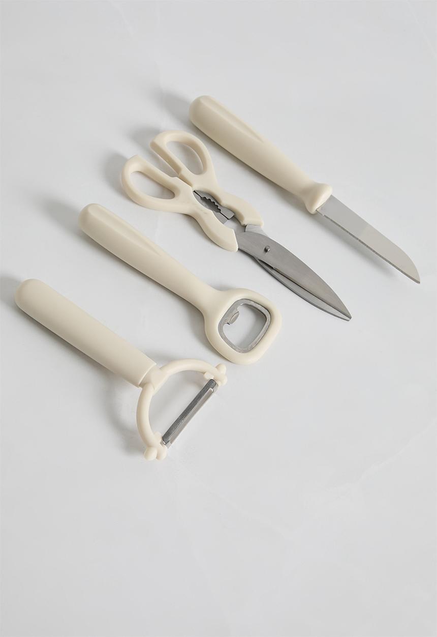 Maisonware - 5pc Kitchen Basics Utensil set - Off White