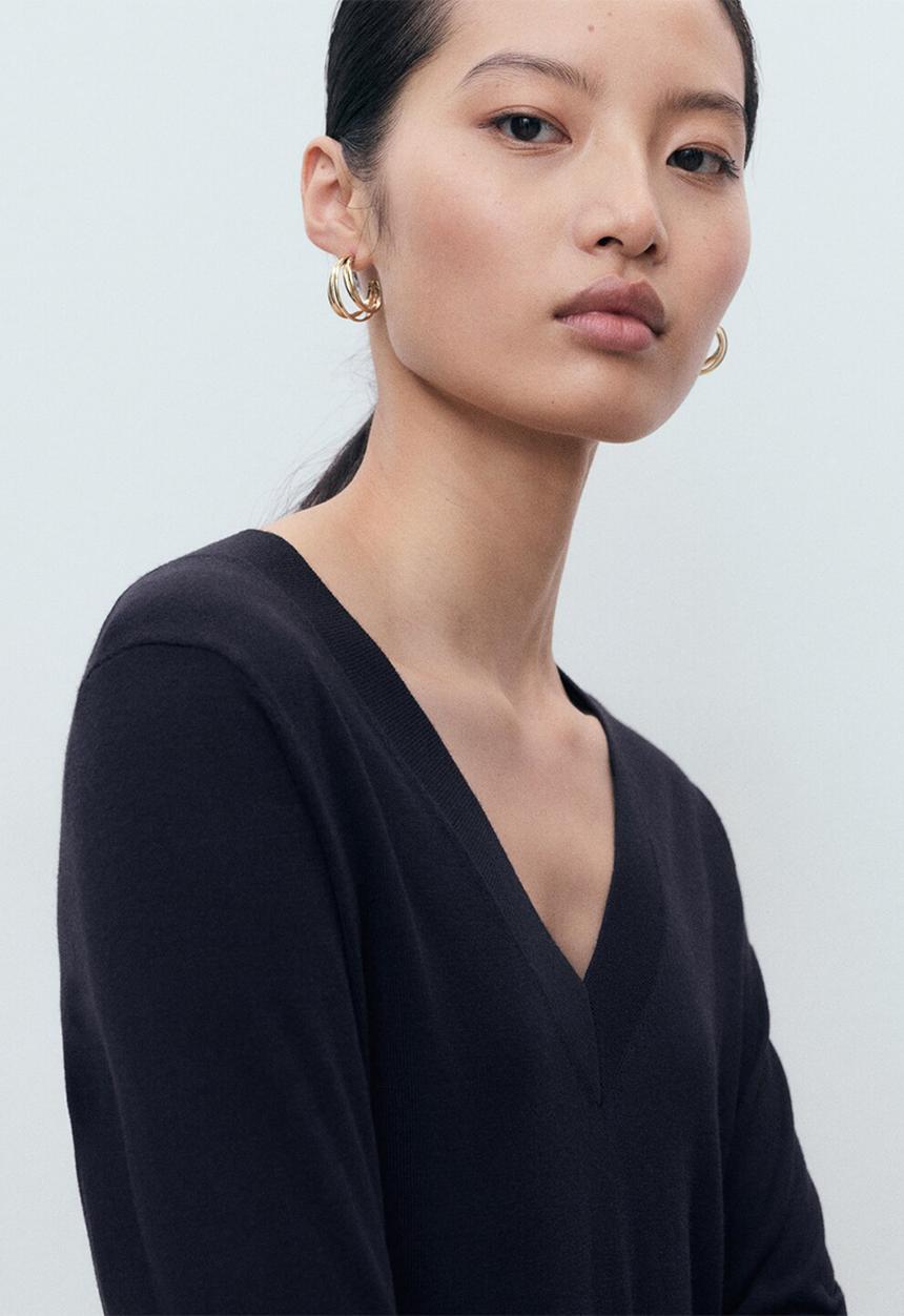 MANGO - Jersey mari - midnight navy