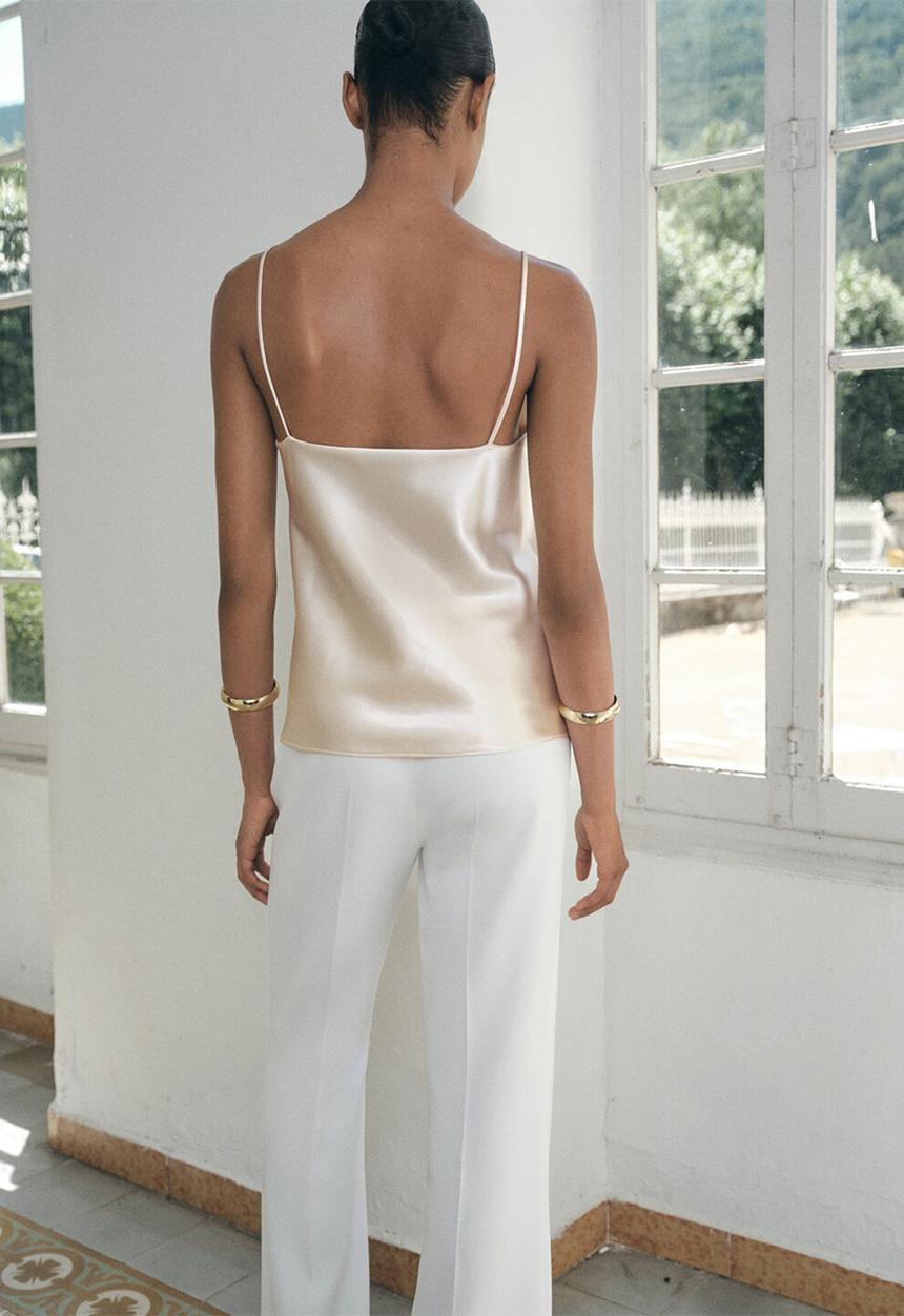 MANGO - Top brisa - light beige