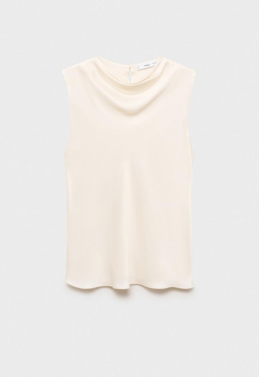 MANGO - Blouse mart -  light beige