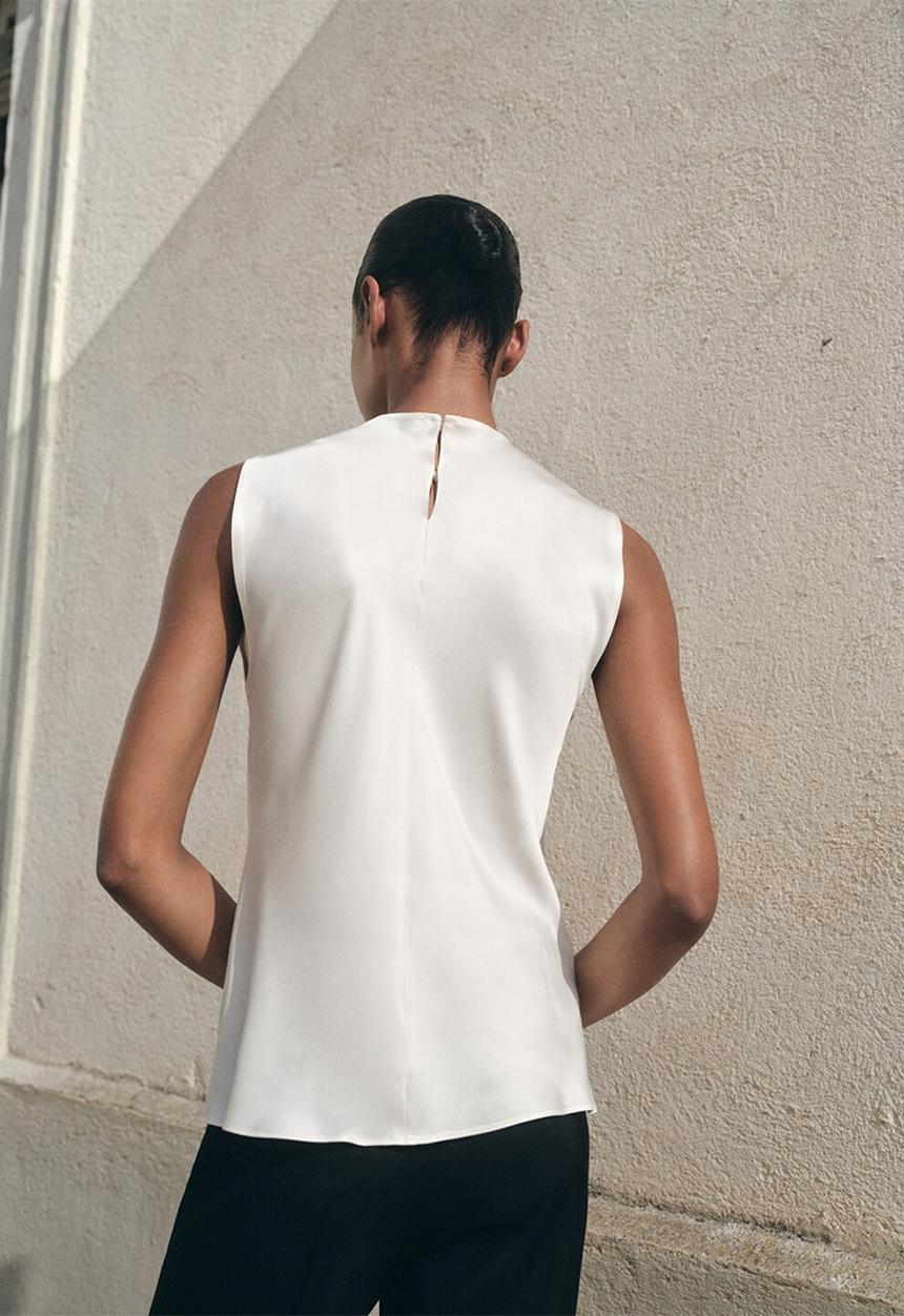 MANGO - Blouse mart -  light beige