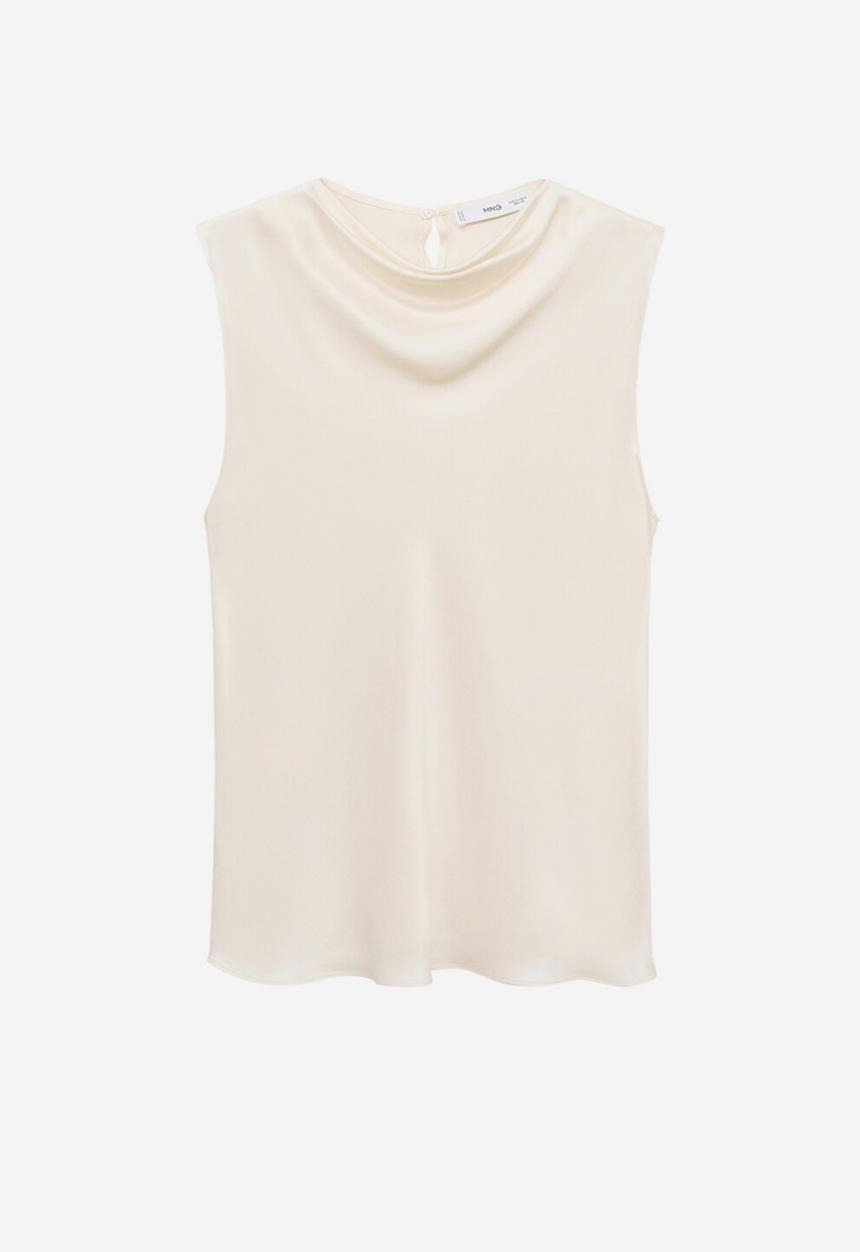 MANGO - Blouse mart -  light beige