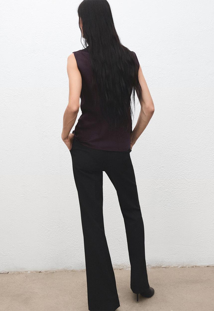 MANGO - Blouse mart -  burgundy