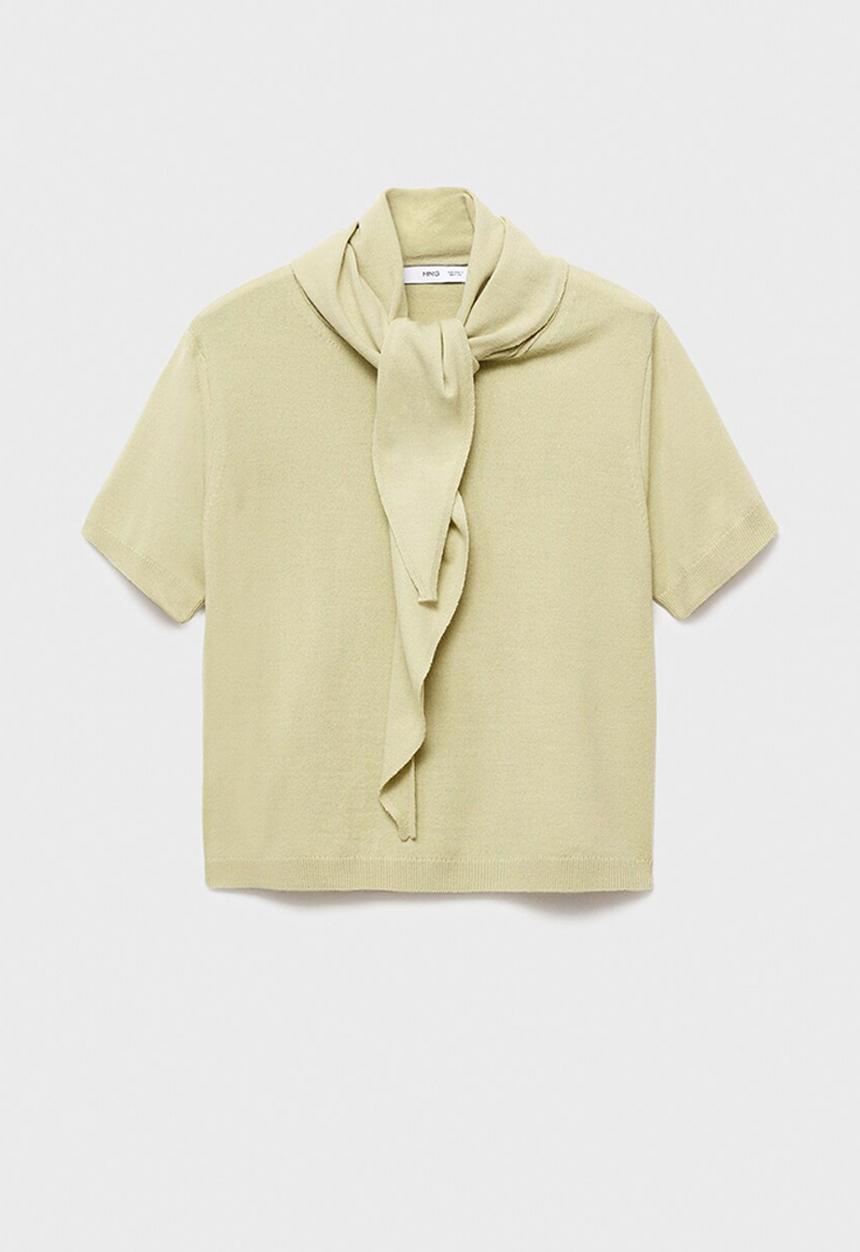 MANGO - Jersey amaia - light/ pastel green