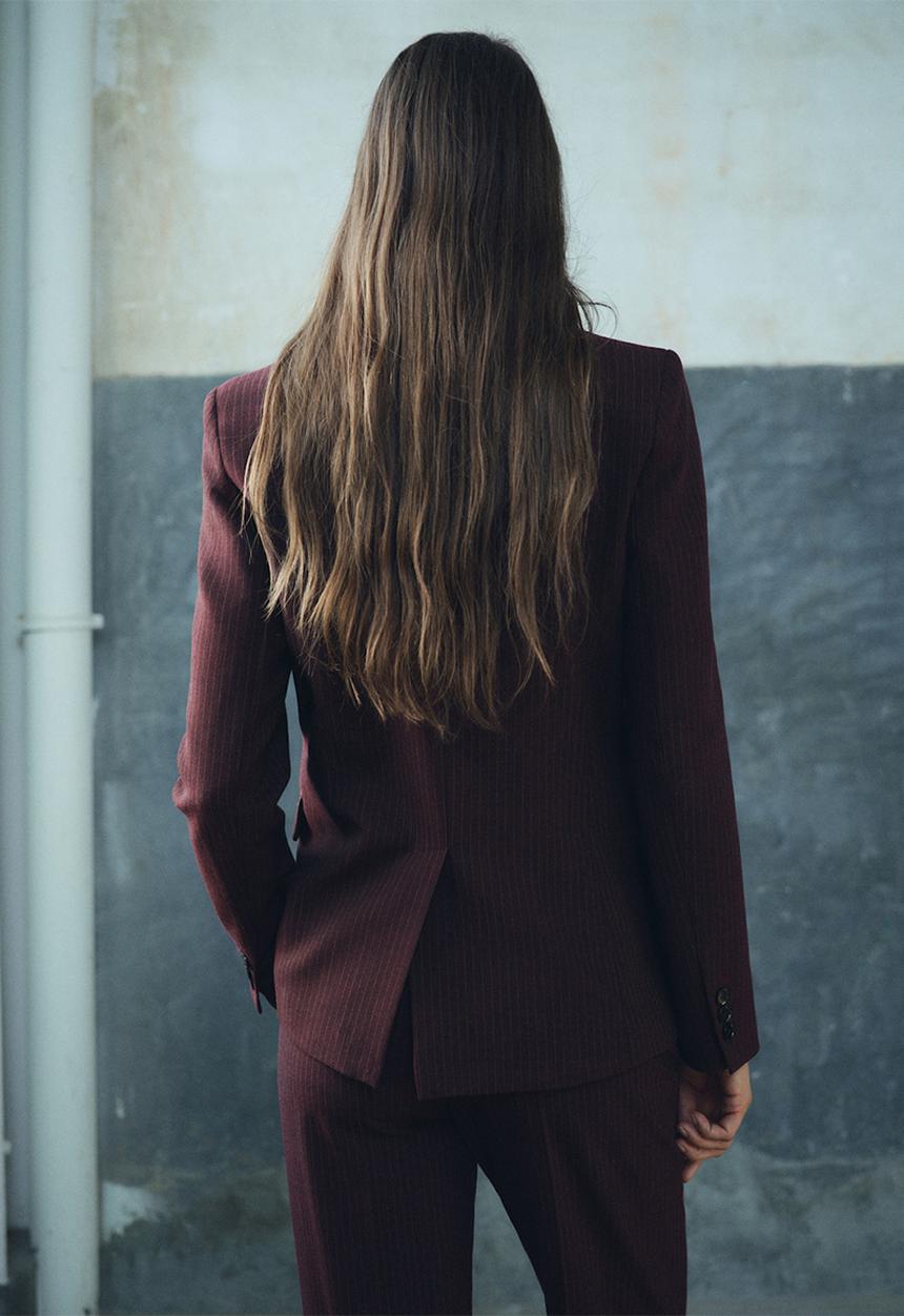 MANGO - Americana bergen - dark red